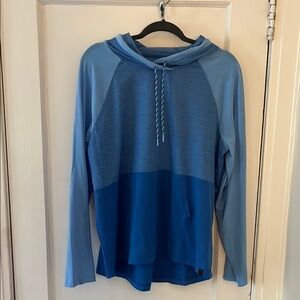 L.L. Bean Blue Colorblock Hoodie
